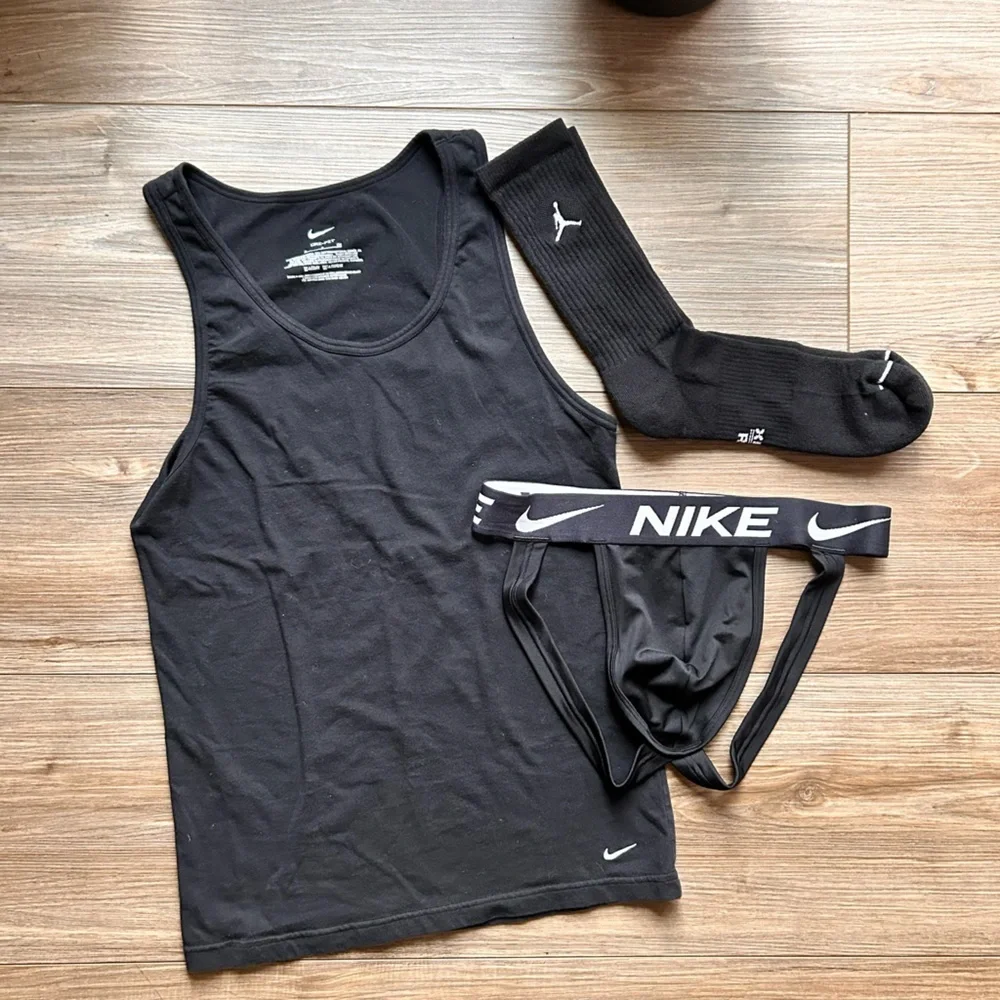 Nike Underwear Bundle | Black Jordan Dri-FIT Socks & Jock Strap (S) - Picture 6 of 6